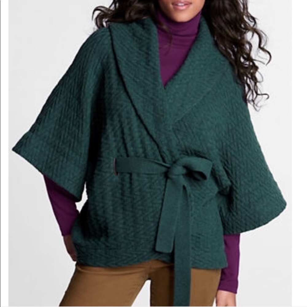 Lands End wool wrap jacket size s-m